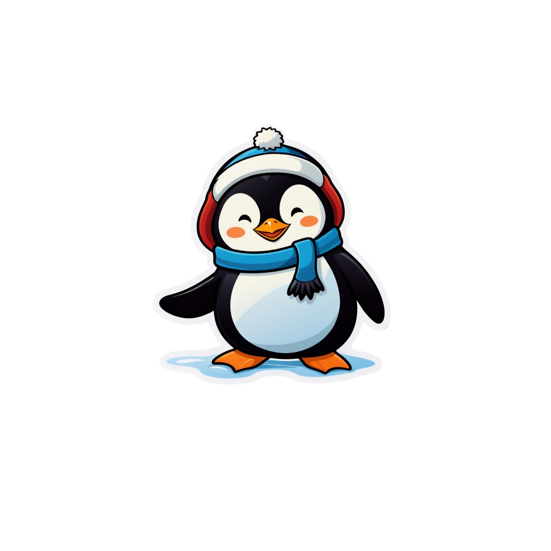 Cute Penguin Sticker 10