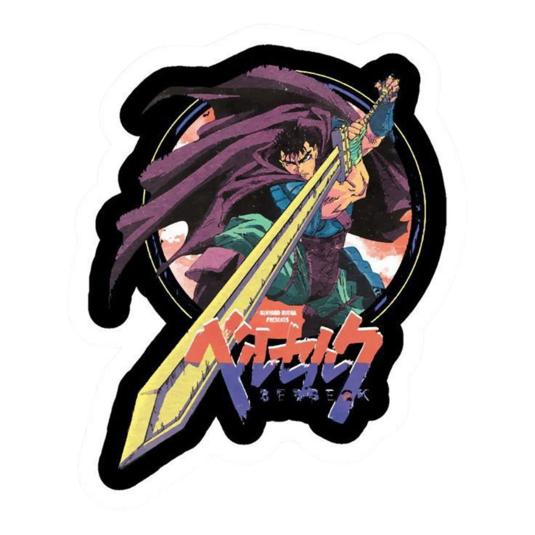 Berserk Anime Sticker 7 | Guts Black Swordsman Premium Sticker