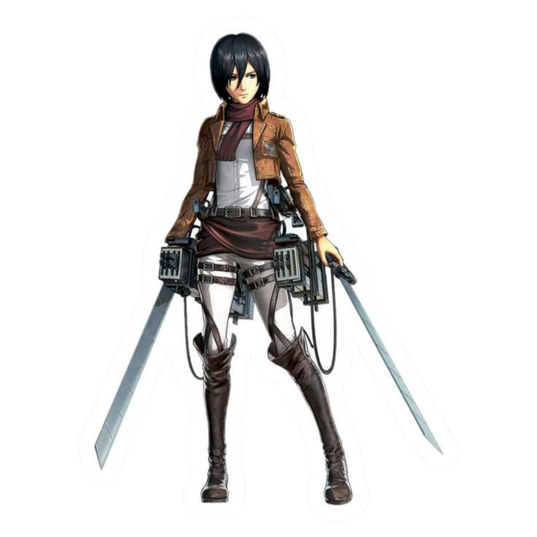 Mikasa Ackerman Attack on Titan Sticker 6 | Anime Warrior Premium Sticker
