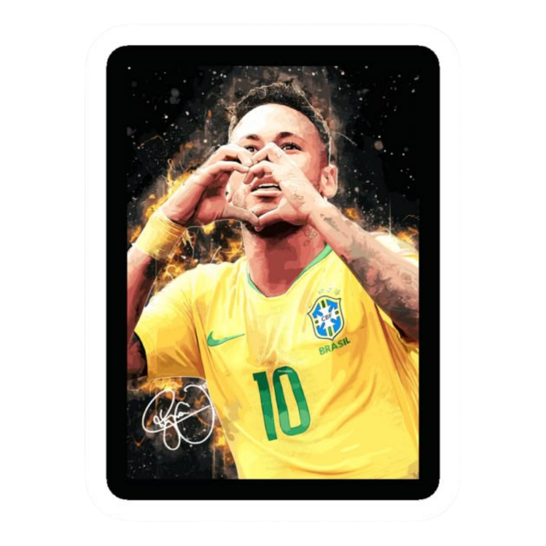 Neymar Jr 8 | Football Player Premium Sticker