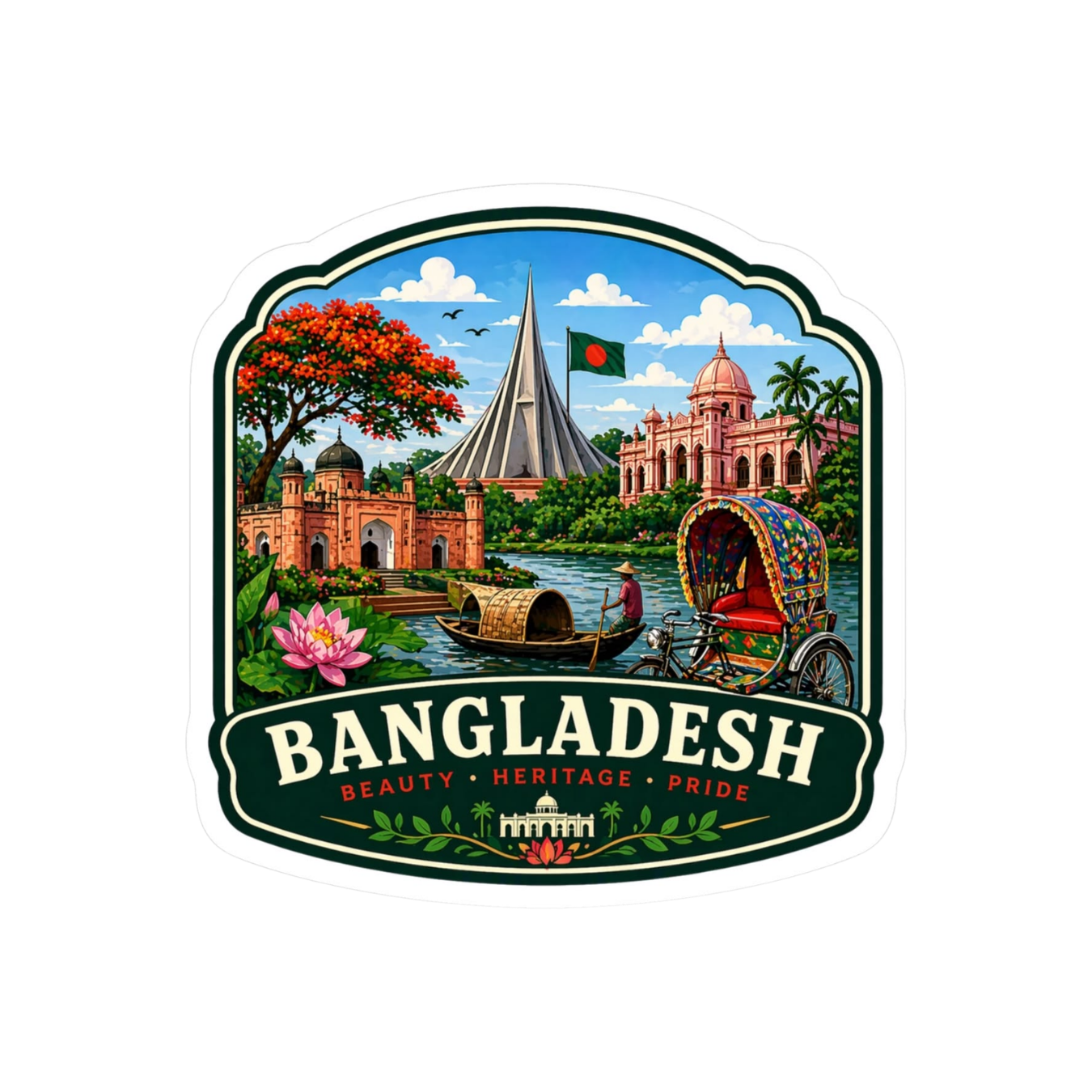 বিসমিল্লাহ ইসলামিক স্টিকার