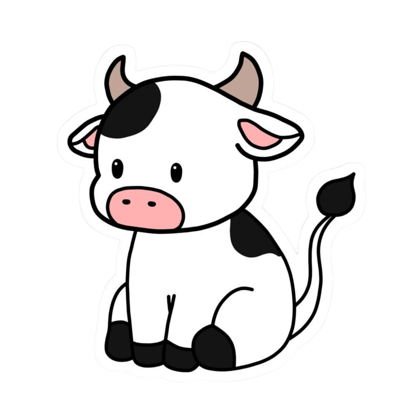 Cow 8 | Cow Premium Sticker | Animal Stickers