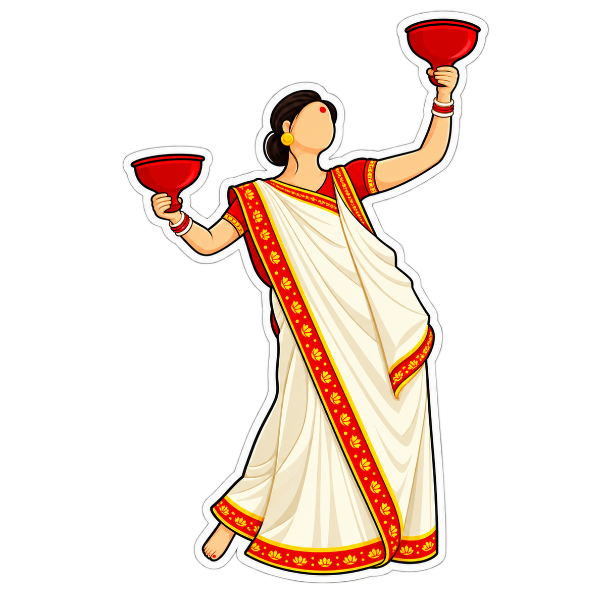 Durga Dance 2 | Om, Gods, Mantras & Spritual Symbols | StickerBD