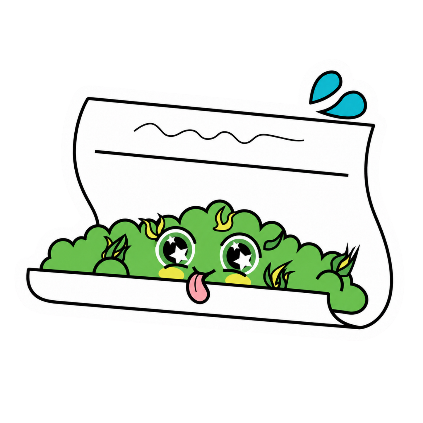 Happy Roll Hemp Sticker
