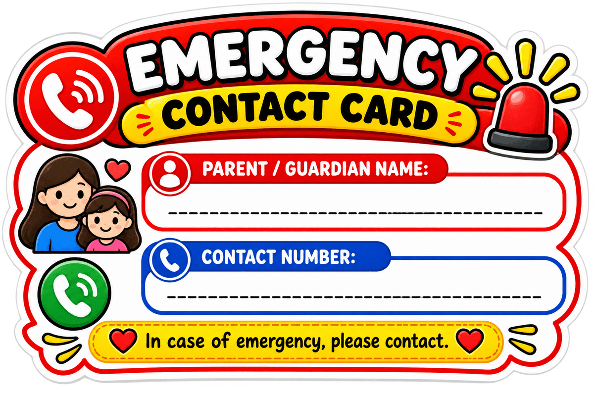 Emergency Contact Number - StickerBD