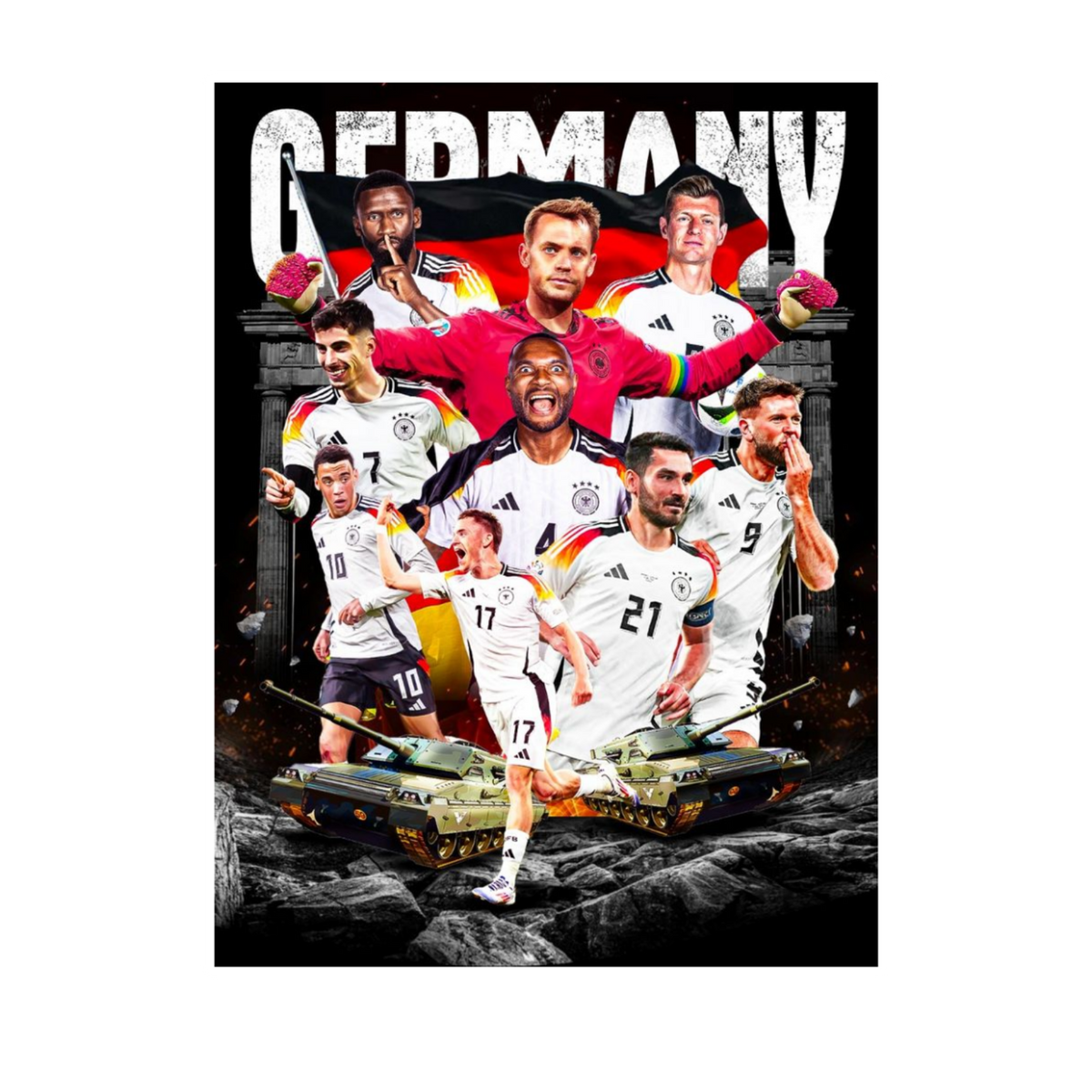 FC Germany 46 | Germany Football Sticker | Football Team - StickerBD