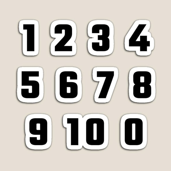 0–9 (Zero to Nine) | Number & Educational Stickers | StickerBD - StickerBD