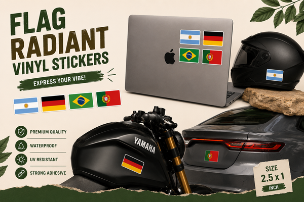 Flag Radiant Vinyl Sticker