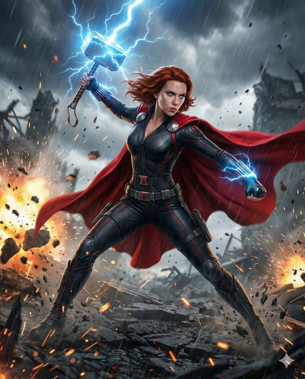 Black Widow Stickers | Marvel Superhero Stickers | StickerBD - StickerBD