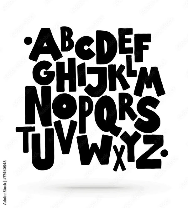 English Alphabet Stickers | ABC Letter Sticker Collection | StickerBD