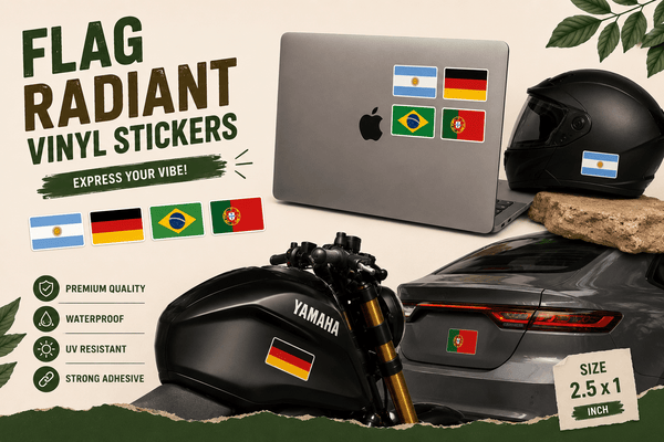 Flag Radiant Vinyl Sticker - StickerBD