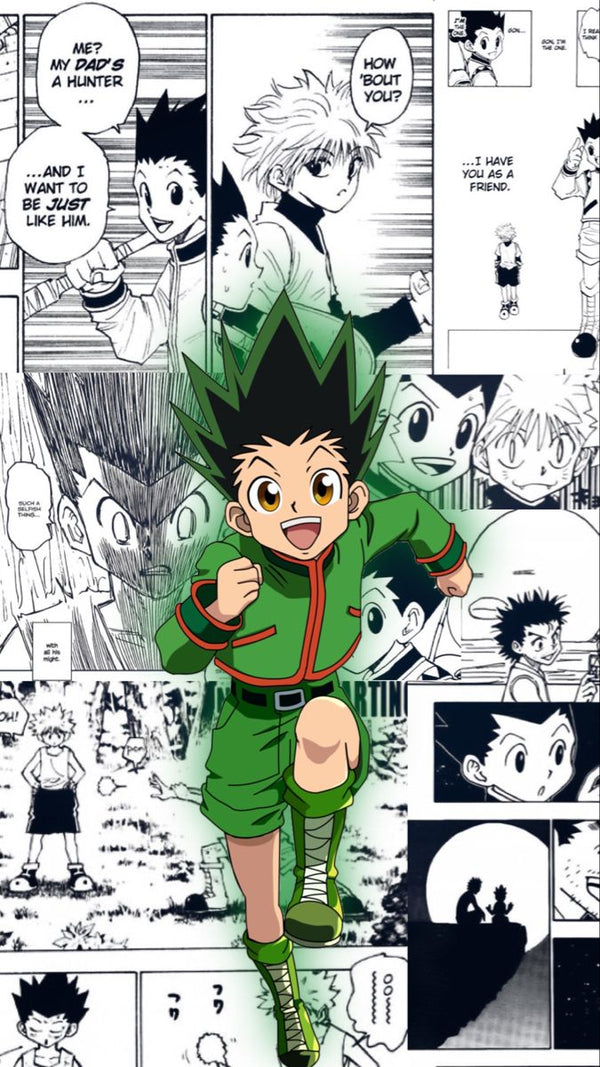Gon Freecss Anime Stickers featuring designs inspired by the Hunter x Hunter character.