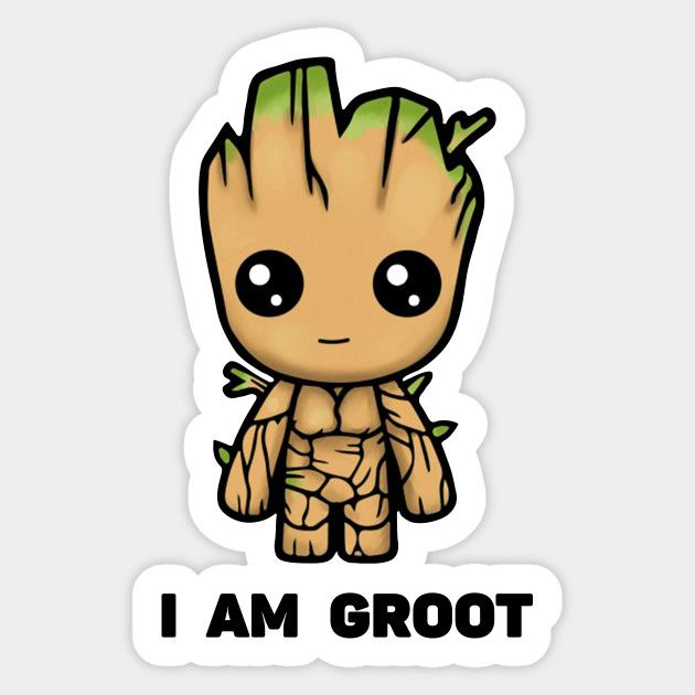 Groot Stickers | Marvel Guardians Character Stickers | StickerBD - StickerBD