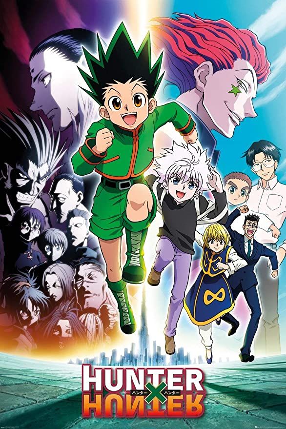 Hunter x Hunter Anime Stickers featuring designs inspired by Gon, Killua, and anime adventure scenes.