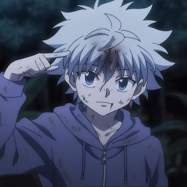 Killua Zoldyck Anime Stickers featuring designs inspired by the Hunter x Hunter character.