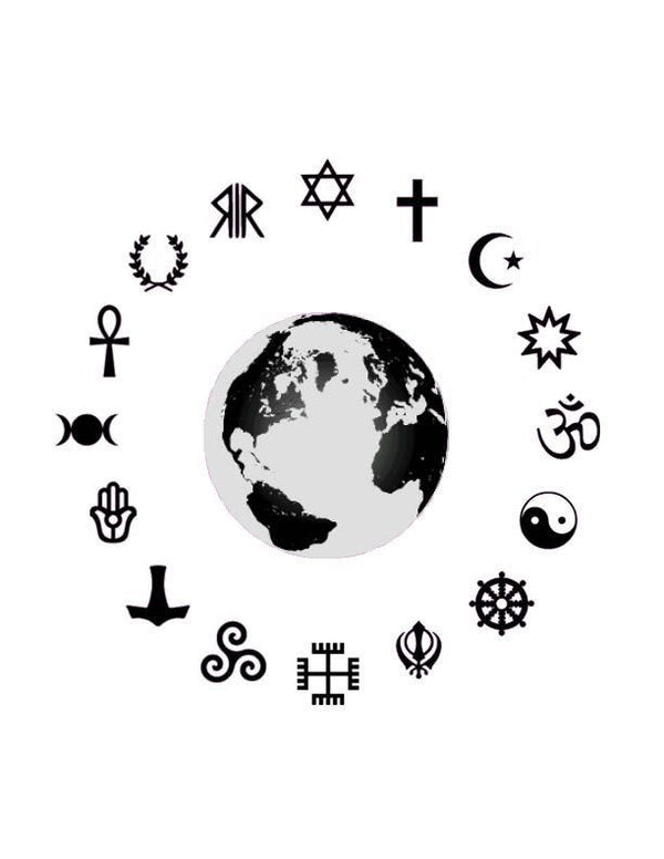 Religious Stickers featuring faith based symbols and spiritual design themes.