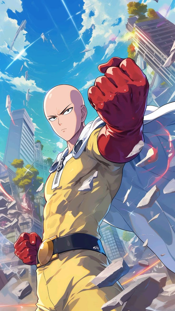 Saitama One Punch Man | Premium Anime Stickers | StickerBD - StickerBD
