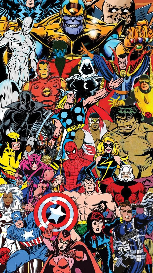 Superhero Stickers featuring Marvel and DC hero themed designs.