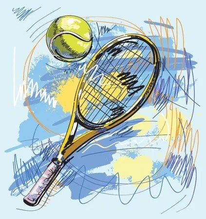 Tennis Sticker Collection | Grand Slam, Players & Racket Stickers | Sticker BD - StickerBD