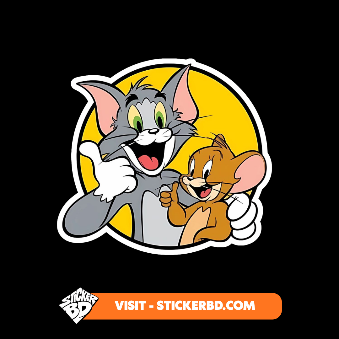 Tom and Jerry Sticker Bundle | Classic Cartoon Sticker Pack | StickerBD