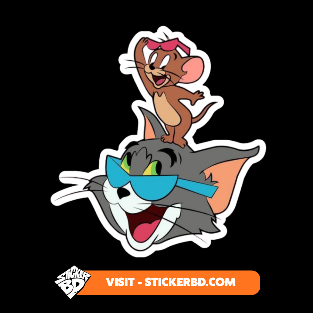Tom and Jerry Sticker Bundle | Classic Cartoon Sticker Pack | StickerBD