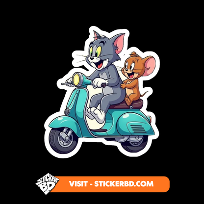 Tom and Jerry Sticker Bundle | Classic Cartoon Sticker Pack | StickerBD