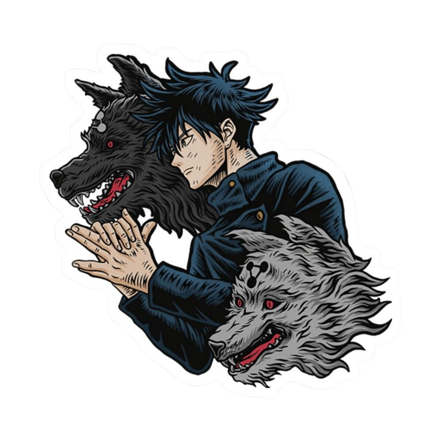 Megumi Fushiguro Jujutsu Kaisen Anime Sticker #12 | StickerBD