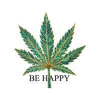 Hemp Be Happy  Sticker