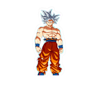 Son Goku Super Saiyan White Full  Dragon Ball Z Anime Stickers