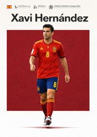 Xavi Hernández | Mini Poster Sticker