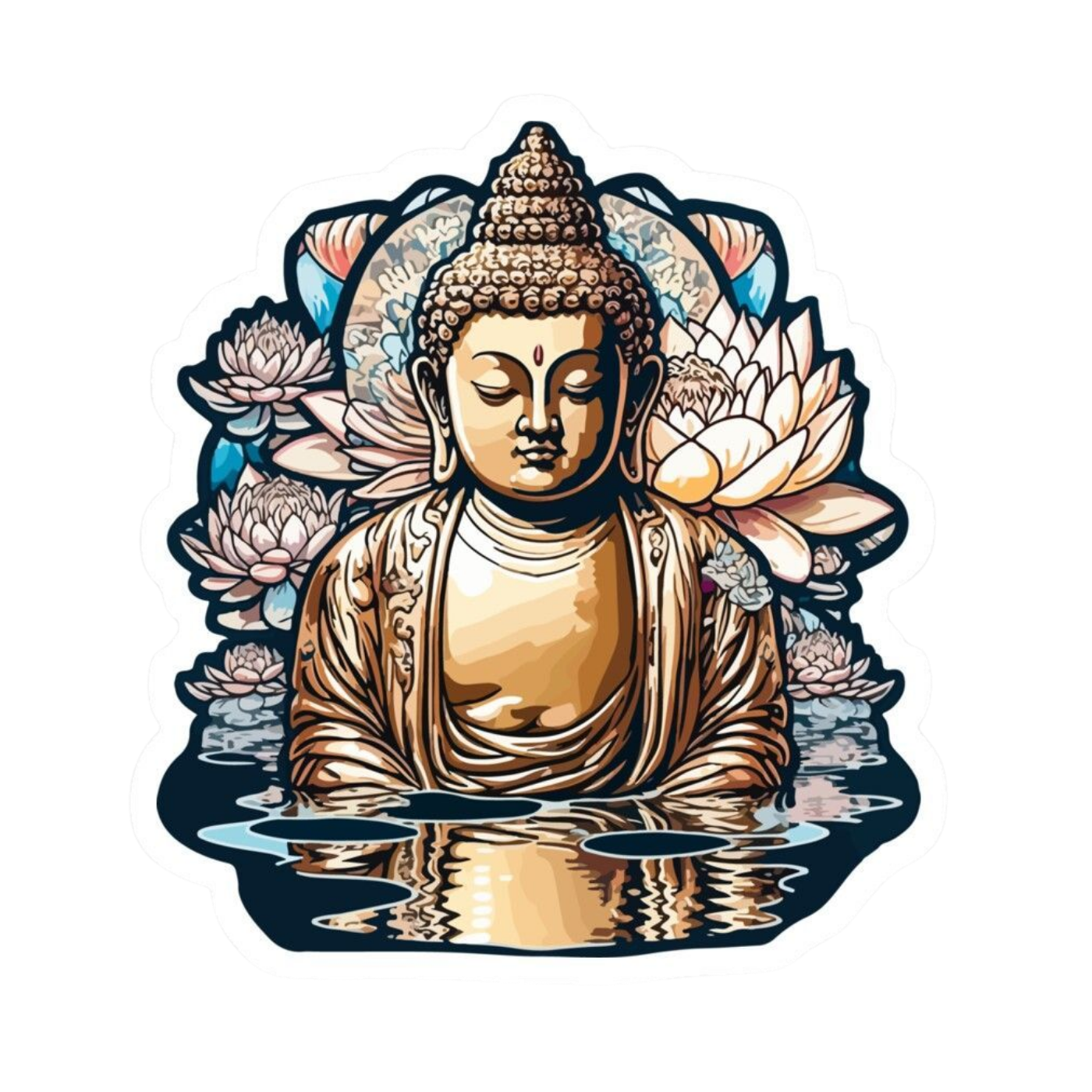 Buddha 3 | Buddhism | Religious Sticker | Spiritual Premium Sticker