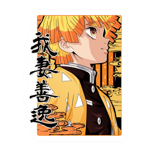 Zenitsu Agatsuma 10 | Premium Anime Sticker | Demon Slayer Edition