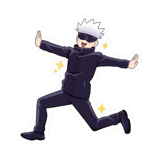 Satoru Gojo Happy Jujutsu Kaisen Anime stickers