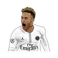 Neymar Jr 10 | Football Player Premium Sticker
