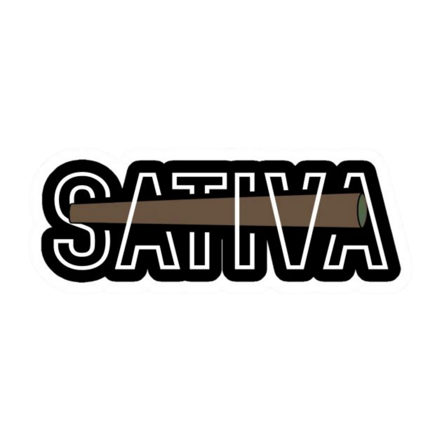 Sativa Hemp Sticker | StickerBD