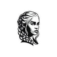 Daenerys Targaryen | Game of Thrones Premium Sticker | TV Series