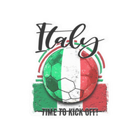 Time to Kick Off | Italy Football Sticker | Football Team