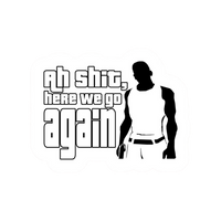 Here we go again CJ Gamer Sticker
