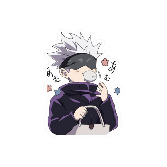 Satoru Gojo Eating Jujutsu Kaisen Anime stickers