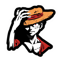 Monkey D Luffy One Piece Sticker 10 | Straw Hat Pirate Premium Sticker