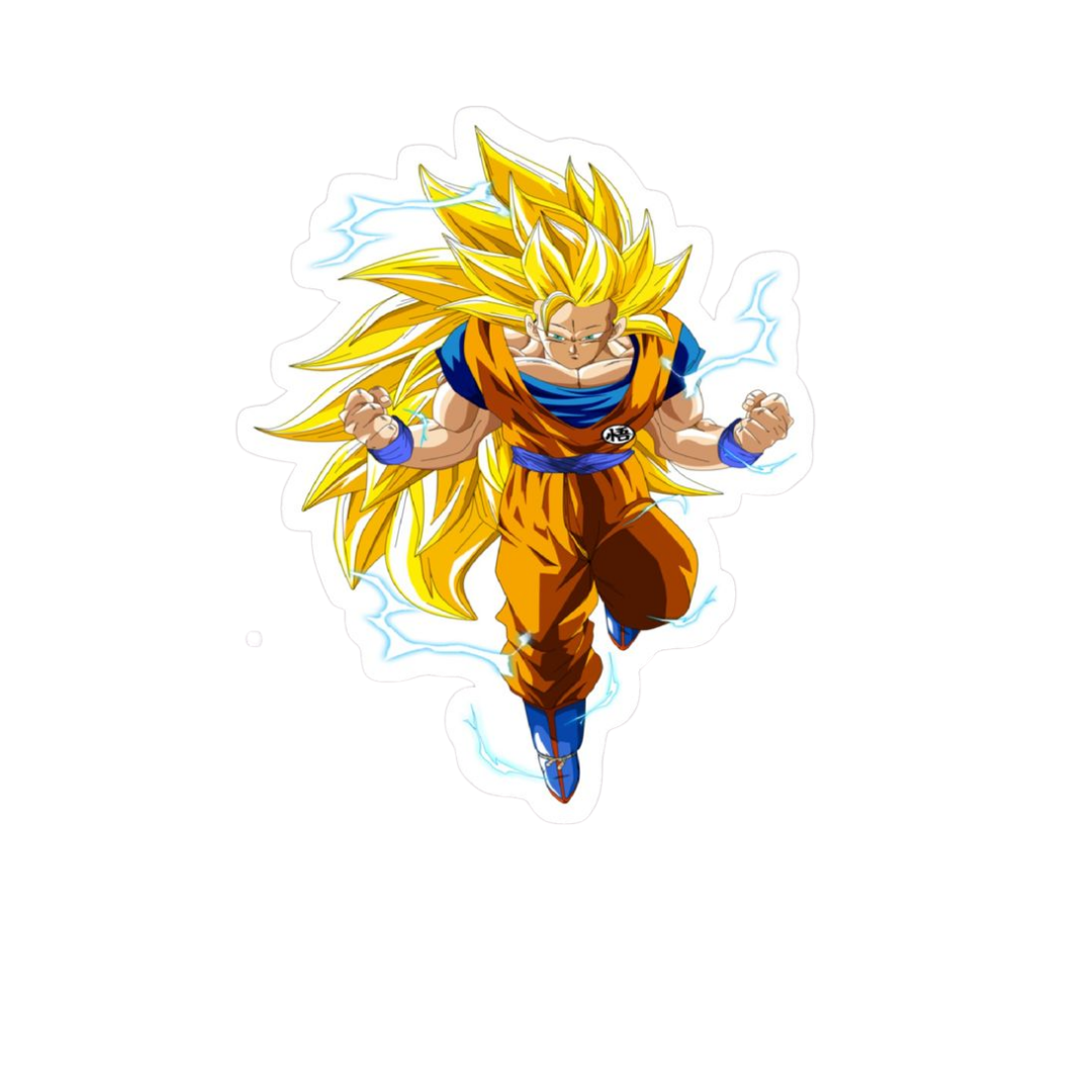 Son Goku Super Saiyan 3 Dragon Ball Z Anime Stickers