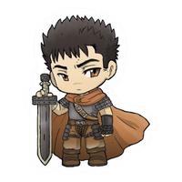 Berserk Anime Sticker 11 | Guts Black Swordsman Premium Sticker