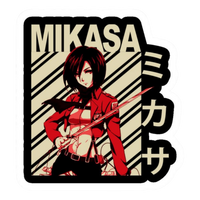 Mikasa Ackerman Attack on Titan Sticker 9 | Anime Warrior Premium Sticker
