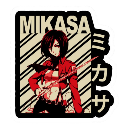 Mikasa Ackerman Attack on Titan Sticker 9 | Anime Warrior Premium Sticker