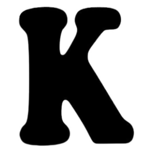 Letter K English Alphabet Sticker | Educational A-Z Sticker | StickerBD