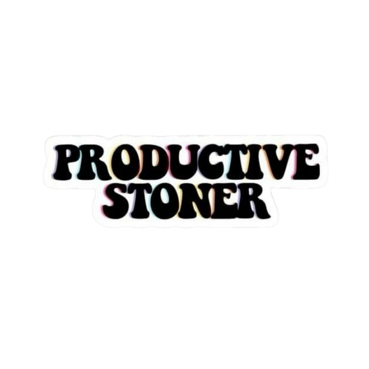 Productive Stoner Hemp Sticker | StickerBD