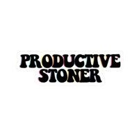 Productive Stoner Hemp Sticker | StickerBD