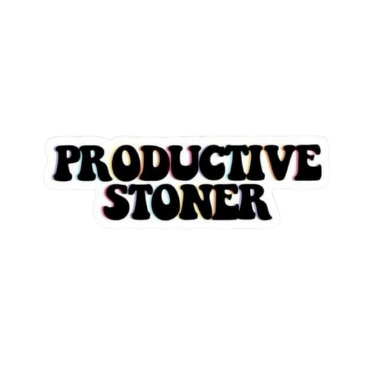 Productive Stoner Hemp Sticker | StickerBD