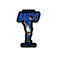Roberto Baggio | Italy Football Sticker | Football Team