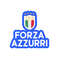 Forza Azzurri | Italy Football Sticker | Football Team
